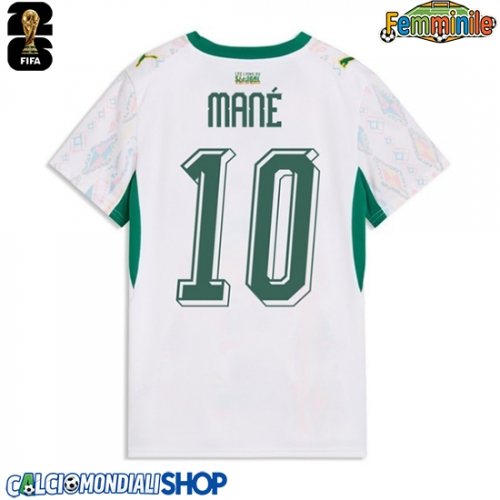 Maglie da calcio Senegal Sadio Mane #10 Prima Maglia Femminile Mondiali 2026  Manica Corta